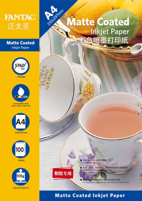FANTAC Brand Matte Coated Paper